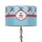 Airplane Theme 12" Drum Lampshade - ON STAND (Fabric)