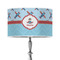 Airplane Theme 12" Drum Lampshade - ON STAND (Poly Film)