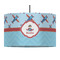 Airplane Theme 12" Drum Pendant Lamp - Fabric (Personalized)