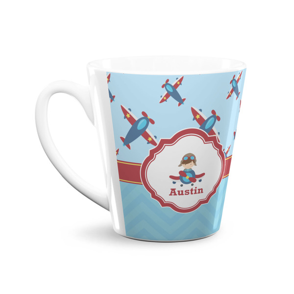Airplane Theme 12 Oz Latte Mug - Front