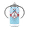 Airplane Theme 12 oz Stainless Steel Sippy Cups - FRONT