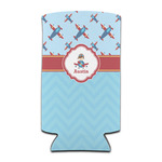 Airplane Theme Can Cooler (tall 12 oz) (Personalized)