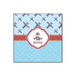 Airplane Theme Wood Print - 12x12 (Personalized)