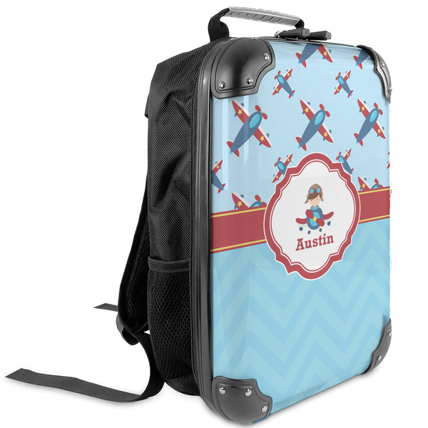 Custom Airplane Theme Kids Hard Shell Backpack (Personalized)
