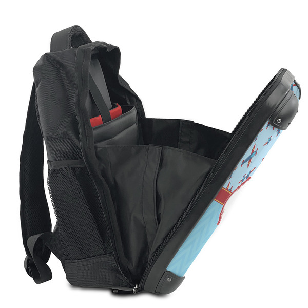 Airplane Theme 15" Backpack - SIDE OPEN