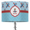 Airplane Theme 16" Drum Lampshade - ON STAND (Fabric)