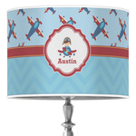 Airplane Theme 16" Drum Lamp Shade - Poly-film (Personalized)
