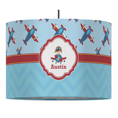 Airplane Theme Drum Pendant Lamp (Personalized)