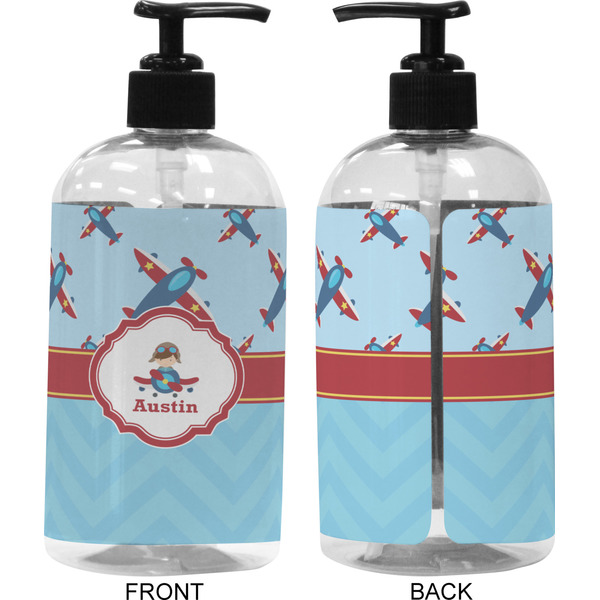 Airplane Theme 16 oz Plastic Liquid Dispenser (Approval)