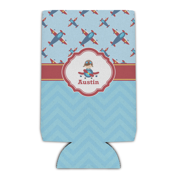 Custom Airplane Theme Can Cooler (16 oz) (Personalized)