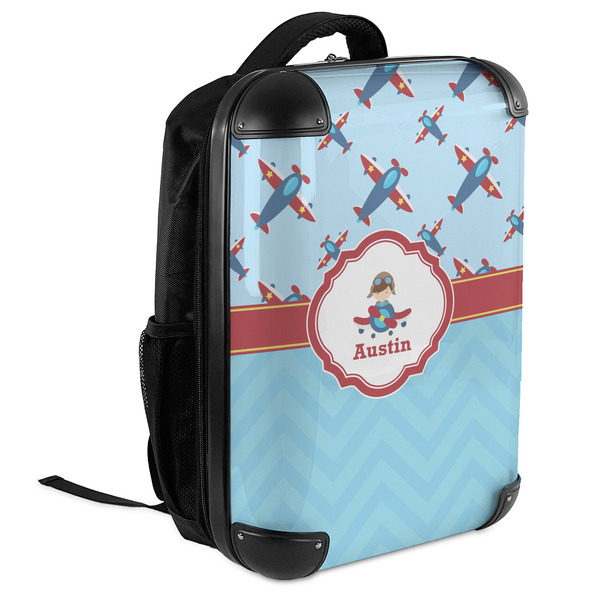 Airplane Theme 18" Hard Shell Backpacks - ANGLED VIEW