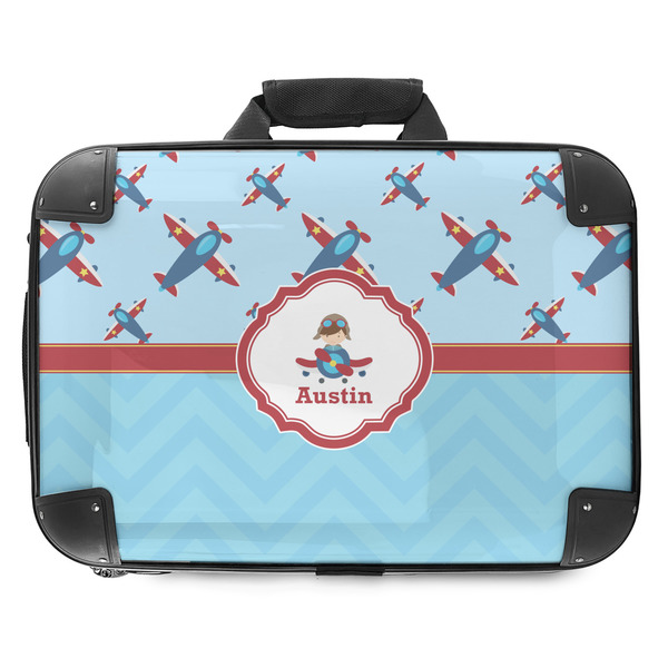 Custom Airplane Theme Hard Shell Briefcase - 18" (Personalized)