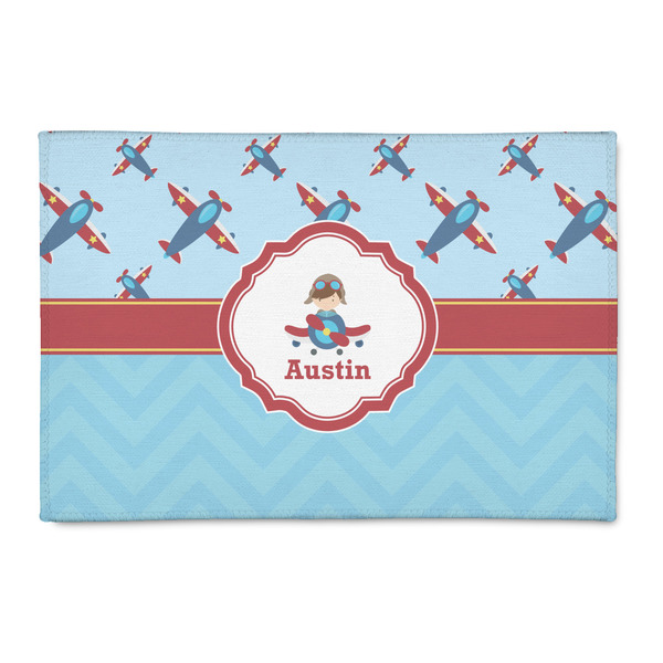 Custom Airplane Theme 2' x 3' Indoor Area Rug (Personalized)