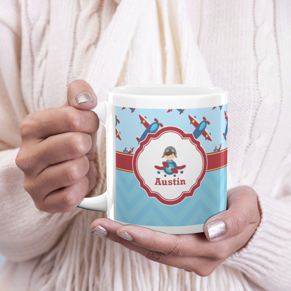 Airplane Theme 20oz Coffee Mug - LIFESTYLE