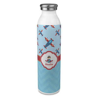 Airplane Theme 20oz Stainless Steel Water Bottle - Full Print (Personalized)