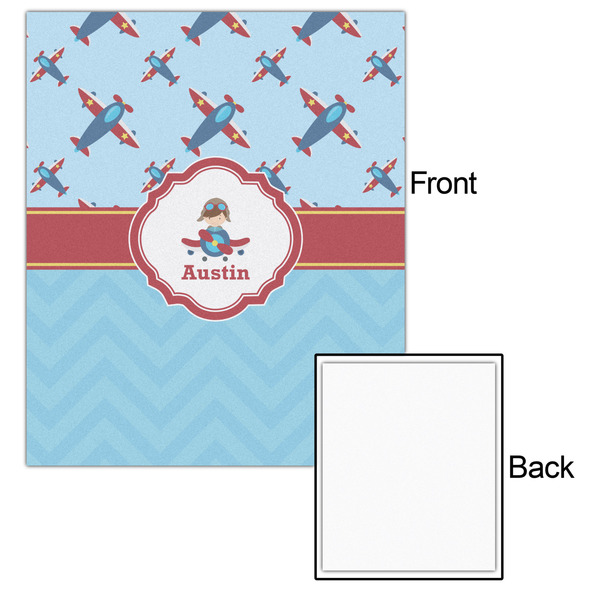 Airplane Theme 20x24 - Matte Poster - Front & Back