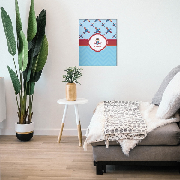 Airplane Theme 20x24 Wood Print - In Context