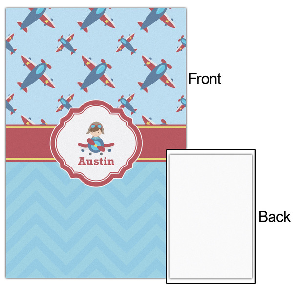 Airplane Theme 20x30 - Matte Poster - Front & Back