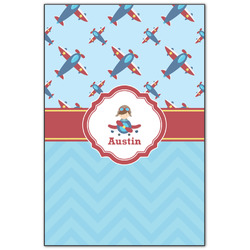 Airplane Theme Wood Print - 20x30 (Personalized)