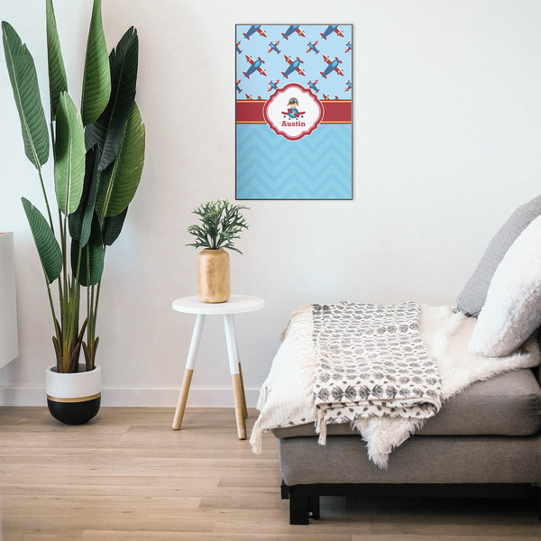 Airplane Theme 20x30 Wood Print - In Context