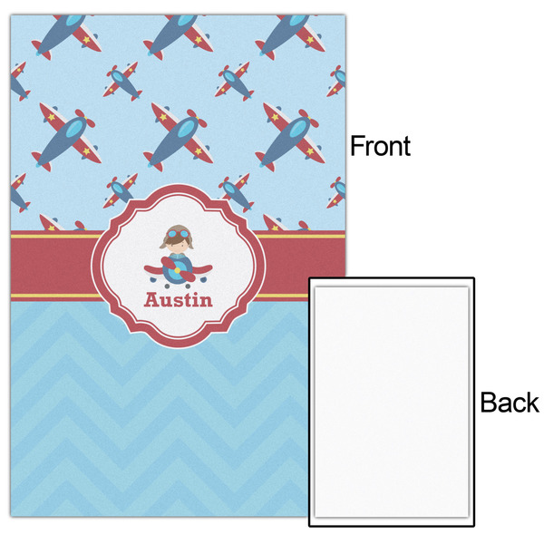 Airplane Theme 24x36 - Matte Poster - Front & Back
