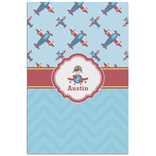 Custom Airplane Theme Poster - Matte - 24x36 (Personalized)