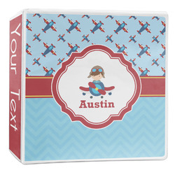 Airplane Theme 3-Ring Binder - 2 inch (Personalized)