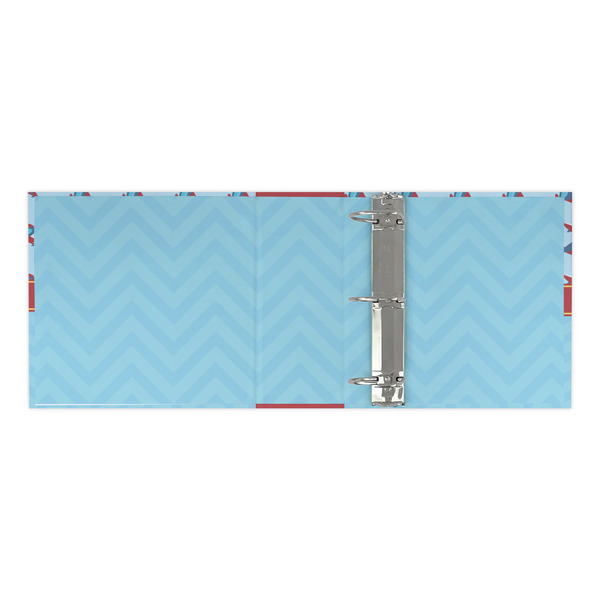 Airplane Theme 3 Ring Binders - Full Wrap - 3" - OPEN INSIDE
