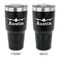 Airplane Theme 30 oz Stainless Steel Ringneck Tumblers - Black - Double Sided - APPROVAL