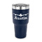 Airplane Theme 30 oz Stainless Steel Tumbler - Navy - Single Sided (Personalized)