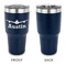 Airplane Theme 30 oz Stainless Steel Ringneck Tumblers - Navy - Single Sided - APPROVAL