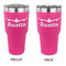 Airplane Theme 30 oz Stainless Steel Tumbler - Pink - Double Sided (Personalized)