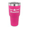 Airplane Theme 30 oz Stainless Steel Ringneck Tumblers - Pink - FRONT