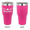 Airplane Theme 30 oz Stainless Steel Ringneck Tumblers - Pink - Single Sided - APPROVAL