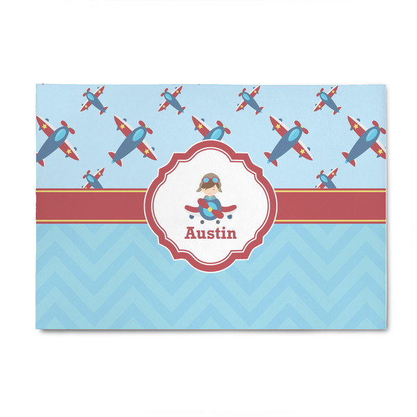 Custom Airplane Theme 4' x 6' Indoor Area Rug (Personalized)