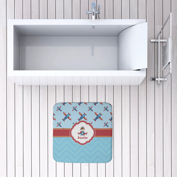 Airplane Theme 48x48 Foam Memory Mat - LIFESTYLE