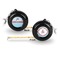 Airplane Theme 6-Ft Pocket Tape Measure with Carabiner Hook - Front and Back