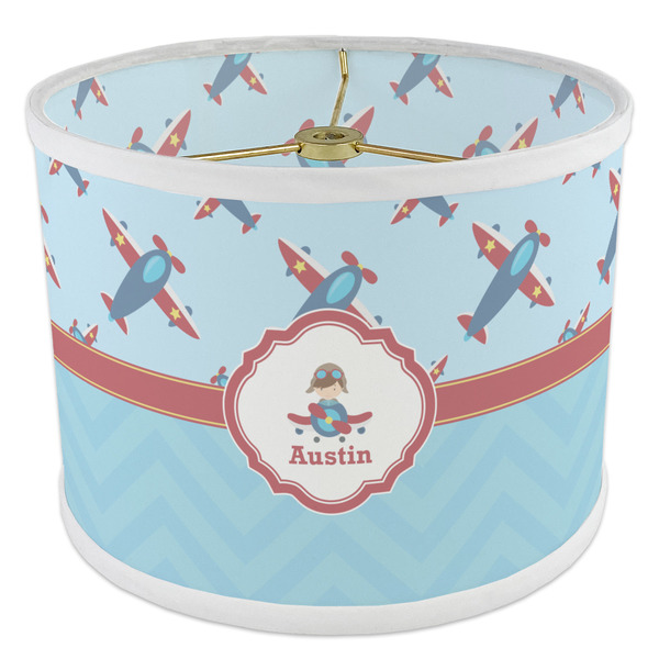 Airplane Theme 8" Drum Lampshade - ANGLE Poly-Film