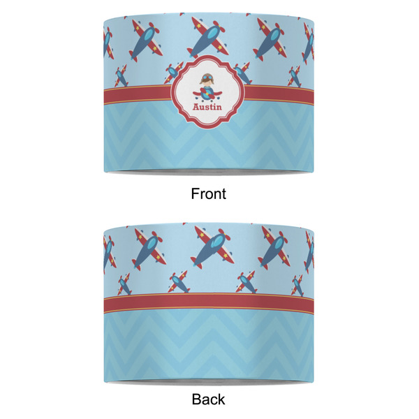 Airplane Theme 8" Drum Lampshade - APPROVAL (Fabric)