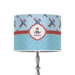 Airplane Theme 8" Drum Lamp Shade - Poly-film (Personalized)