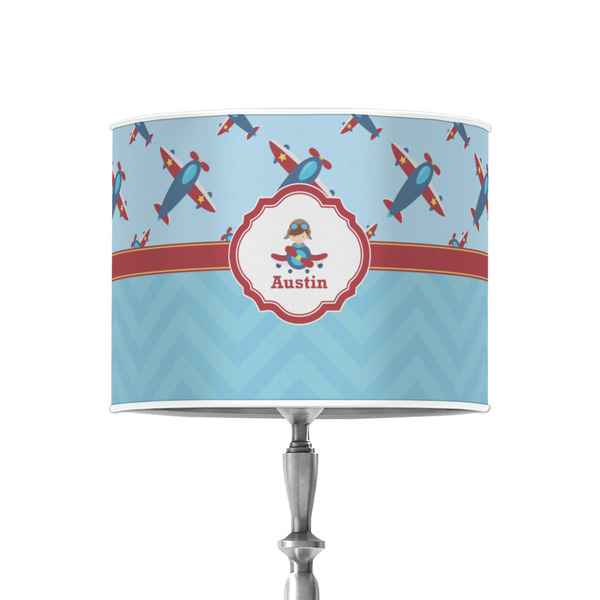 Custom Airplane Theme 8" Drum Lamp Shade - Poly-film (Personalized)