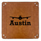Airplane Theme 9" x 9" Leatherette Snap Up Tray - APPROVAL (FLAT)