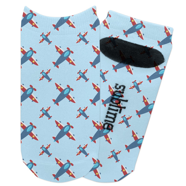 Custom Airplane Theme Adult Ankle Socks