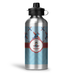 Airplane Theme Water Bottles - 20 oz - Aluminum (Personalized)