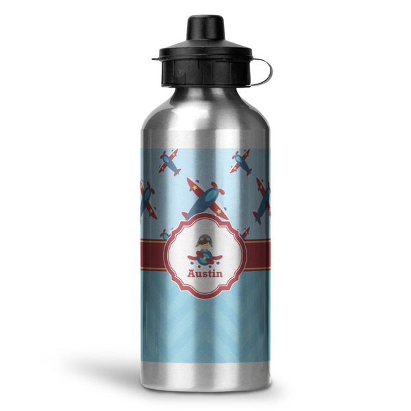 Custom Airplane Theme Water Bottle - Aluminum - 20 oz (Personalized)