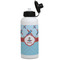 Airplane Theme Aluminum Water Bottle - White Front