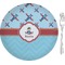 Airplane Theme Glass Appetizer / Dessert Plate 8" (Personalized)