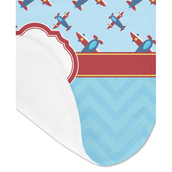 Airplane Theme Baby Bib - AFT detail