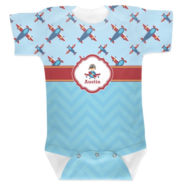 Custom Airplane Theme Baby Bodysuit (Personalized)