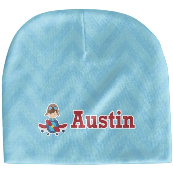 Custom Airplane Theme Baby Hat (Beanie) (Personalized)